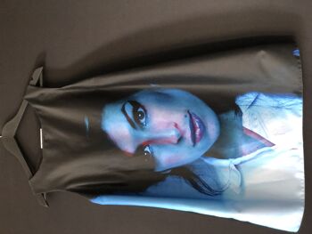 robe Amy in blue 3D / Amy Winehouse tribute dress 5