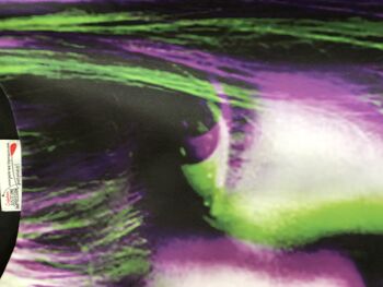 robe Jane 3D purple/green - Jane Birkin iconic dress 3D effect 3