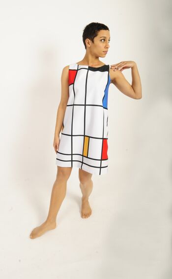 robe "Mondrian" by Juste une impression / classic Mondrian dress 4
