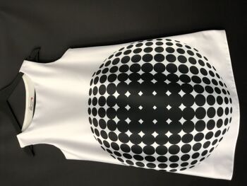 robe blanche inspiration Vasarely / Vasarely inspired dress 2