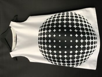 robe blanche inspiration Vasarely / Vasarely inspired dress 5
