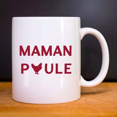 Mug blanc maman poule 2 waf