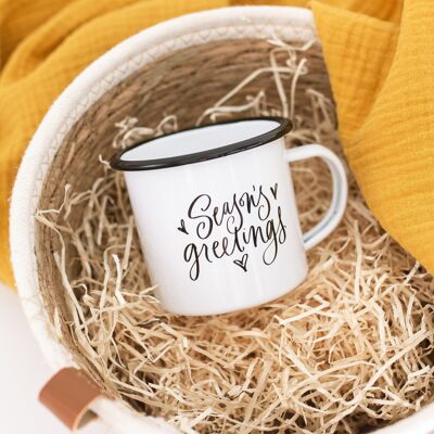 Seasons greetings - Enamel mug