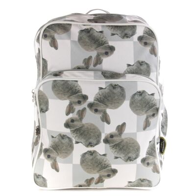 Backpack Grey Bunnies