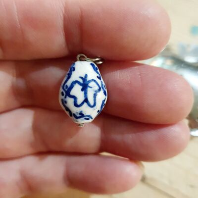 Tea egg butterfly Delft blue