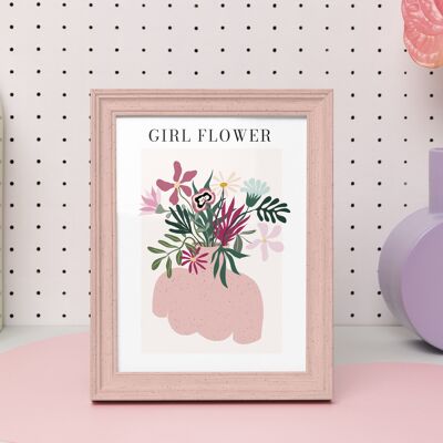 Affiche Girl Flower