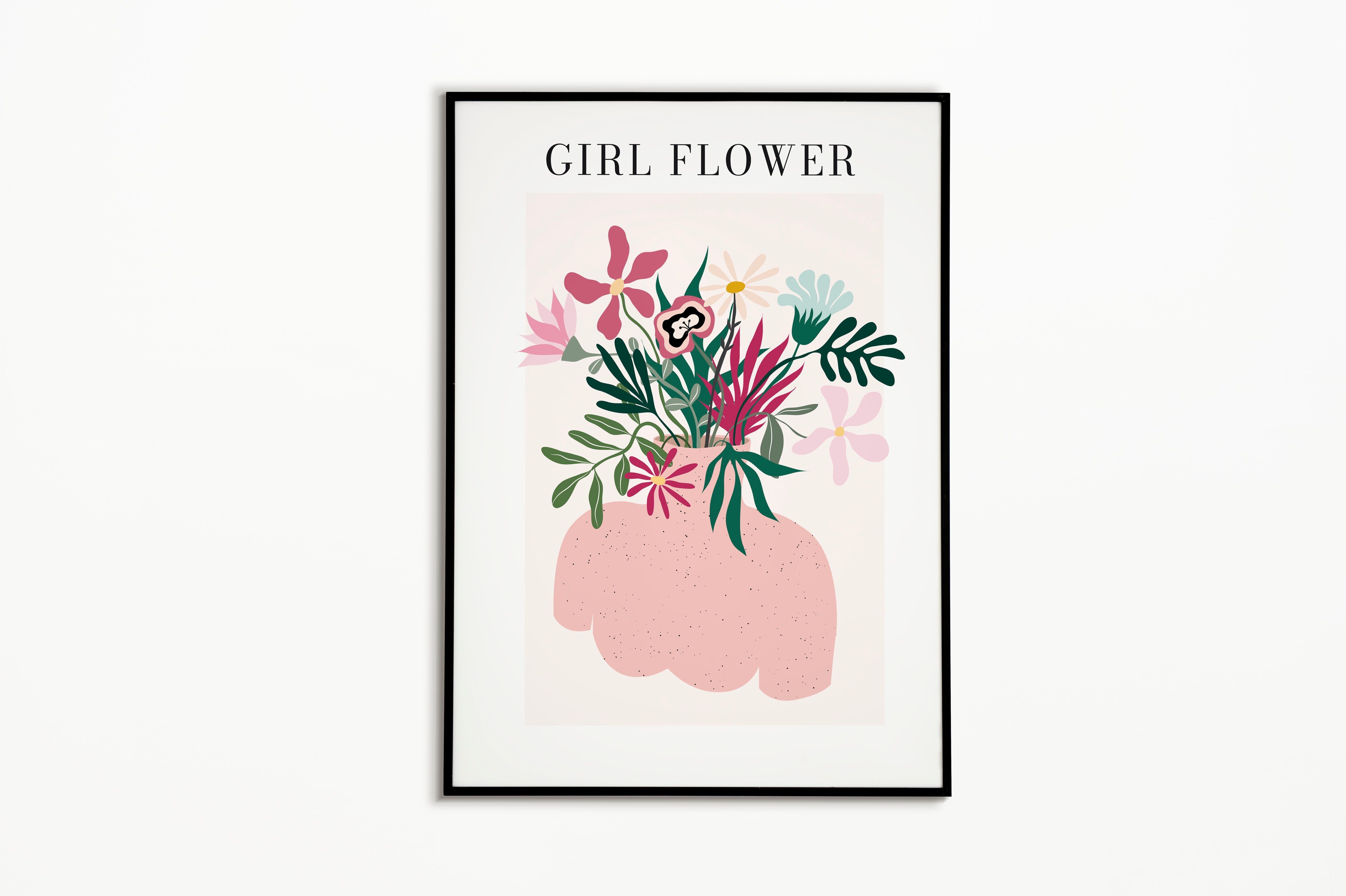 Blumenmädchen-Plakat