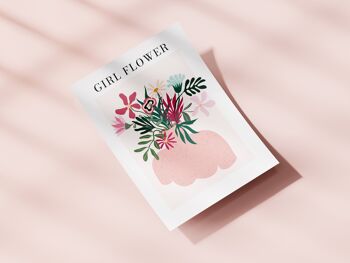 Affiche Girl Flower 2