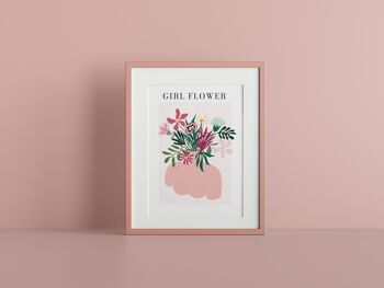 Affiche Girl Flower 3