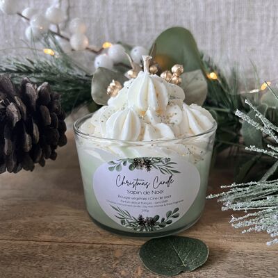 Christmas tree scented chantilly candle