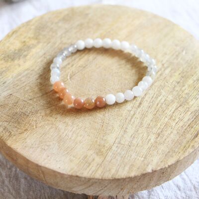 Tricolor Moonstone Bracelet