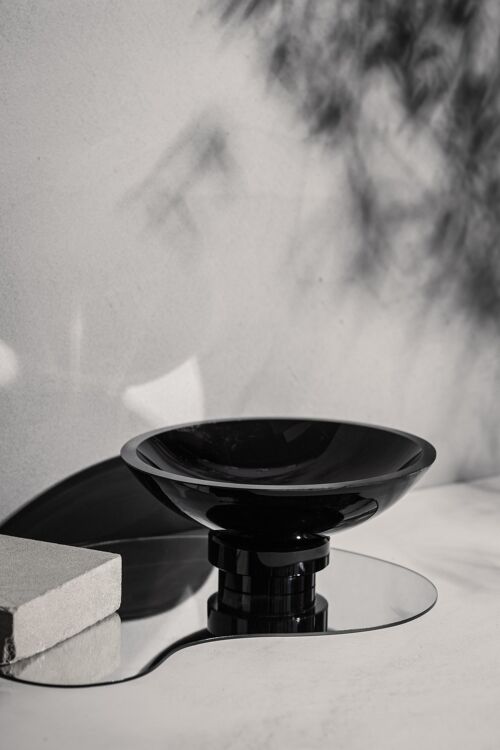 large black glass bowl modern innovative design, RUD12