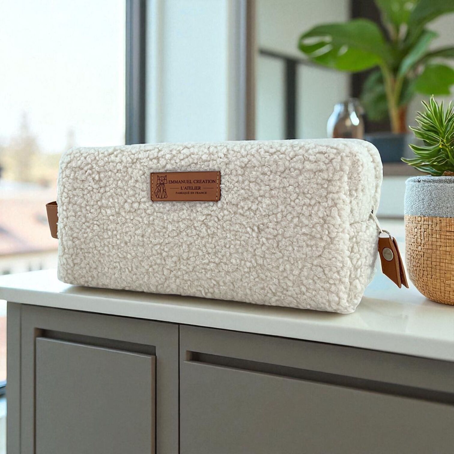 Nomadic Federmäppchen S, „Bouclette“ ecru