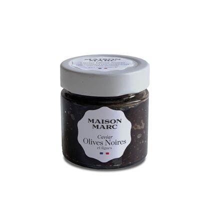 Caviar de aceitunas negras e higos 120 gr