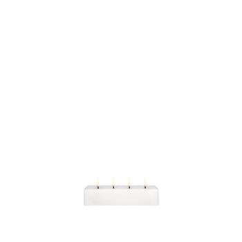 Bloc Bougies Led Uyuni Blanc 18x5x3,8cms 1