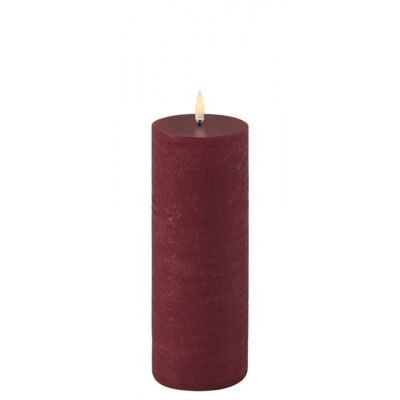 Red Uyuni Led Candle 7.8x20cm