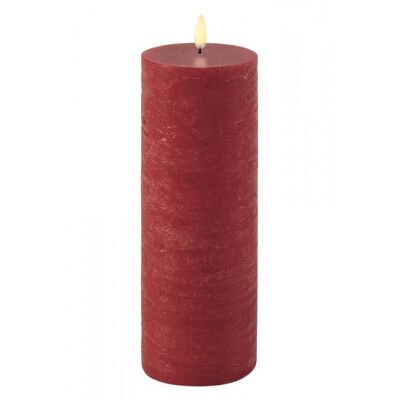 Red Uyuni Led Candle 7.8x25cm