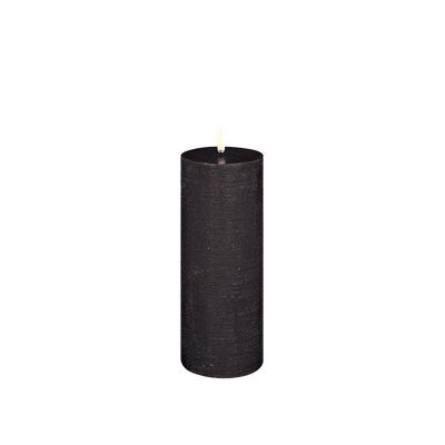 Schwarze Uyuni-LED-Kerze 7,8 x 20 cm
