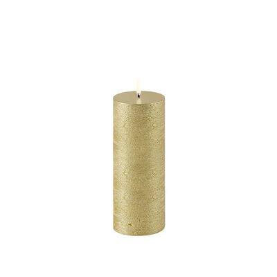 LED-Kerze Uyuni Gold 7,8x20cm