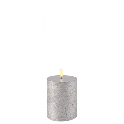 Uyuni Silver Led Candle 7.8x10cm
