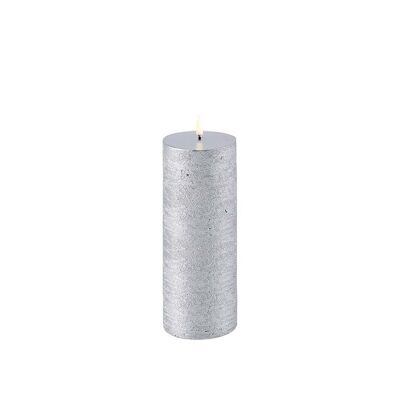 Uyuni Silver Led Candle 7.8x20cm