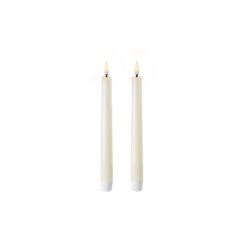 Pack 2 Velas Largas Led Uyuni Marfil 2,3x20cms