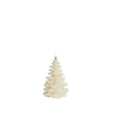 Led Kerze Uyuni Weihnachtsbaum Elfenbein 10x15cm