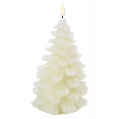 Uyuni Led Kerze Weihnachtsbaum Elfenbein 11x18cm