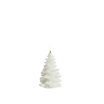 Bougie Led Sapin de Noël Blanc Uyuni 10x15cms 1