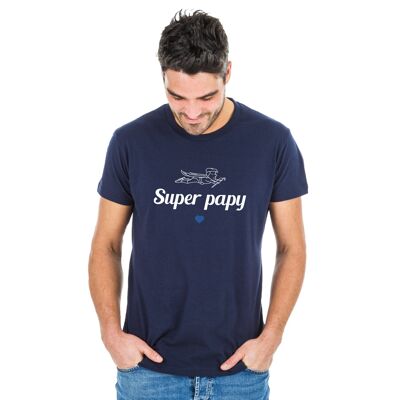 Tshirt navy super papy 2 waf