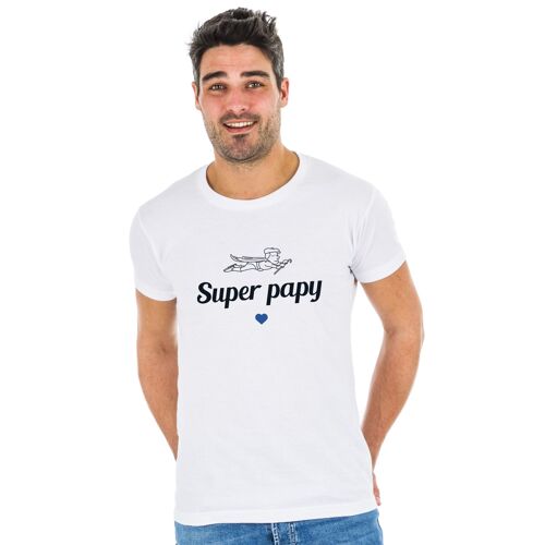 Tshirt blanc super papy 2 waf