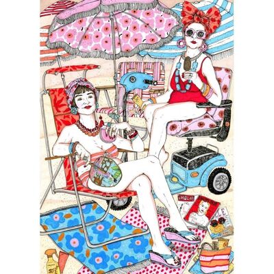 Mesdames de la plage - Impression artistique