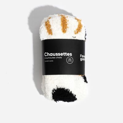 Cat moumoute socks - Black spotted