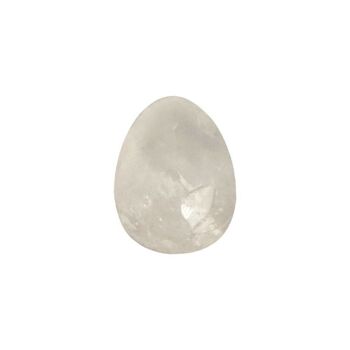 Mini œuf, 2 x 1,5 cm, quartz transparent 2