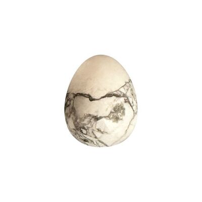 Mini œuf, 2 x 1,5 cm, howlite