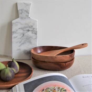 Vaisselle printanière - Veggie Bowl - Ovale - Fait main - Khaya Wood - Eco-friendly 4