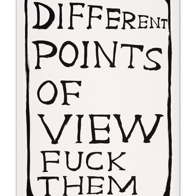 Postcard - Funny A6 Print - Different Points Of View