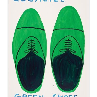 Postal - Impresión A6 Divertida - Legalizar Zapatos Verdes