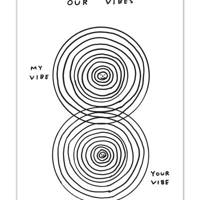 Postcard - Funny A6 Print - Our Vibes