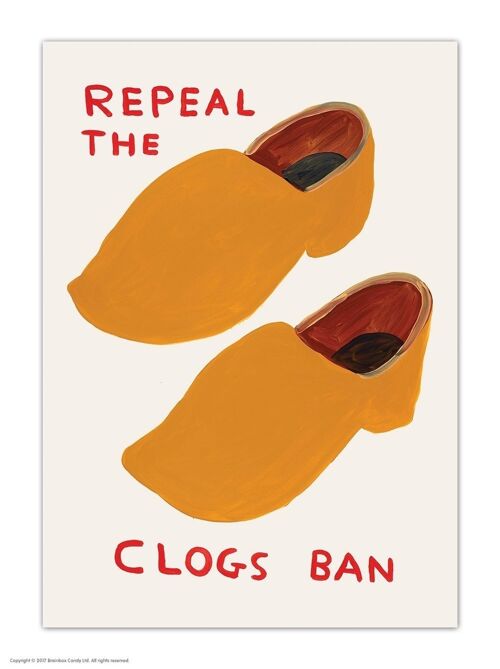 Postcard - Funny A6 Print - Repeal The Clogs Ban