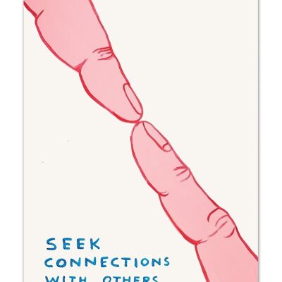 Postcard - Funny A6 Print - Seek Connections