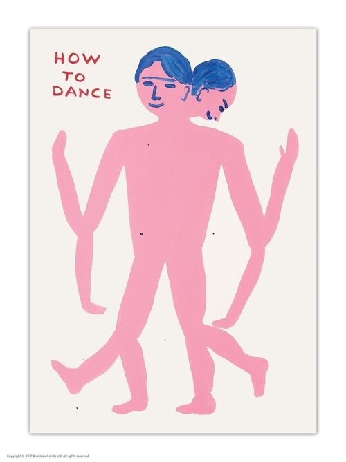 Postcard - Funny A6 Print - How To Dance