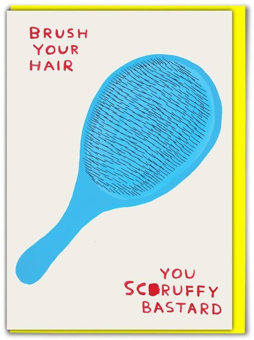 Birthday Card - Funny Everyday Card - Brush Your Hair