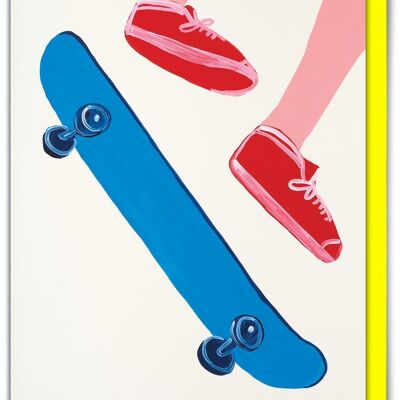 Geburtstagskarte – lustige Alltagskarte – Skateboarding