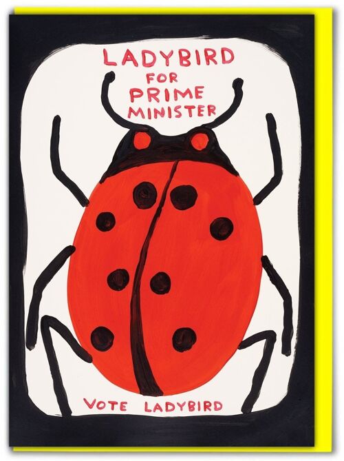Birthday Card - Funny Everyday Card - Ladybird Prime Minister