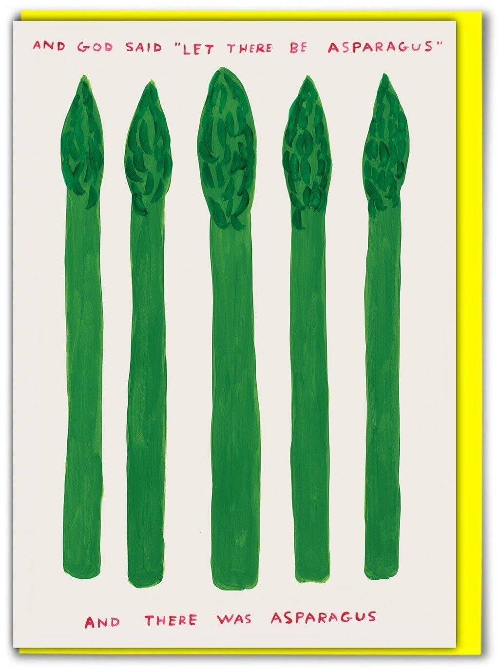 Geburtstagskarte – lustige Alltagskarte – Spargel