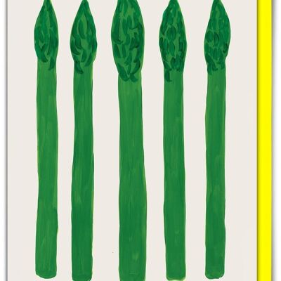 Birthday Card - Funny Everyday Card - Asparagus