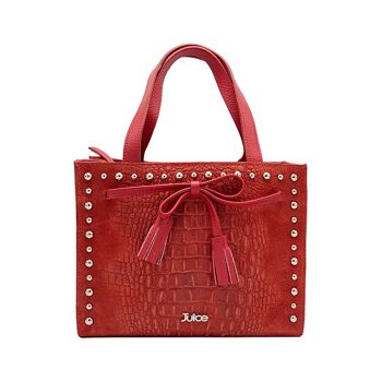 Borsa a mano in vera pelle bottalata e stampata Cocco art. 112803C 1