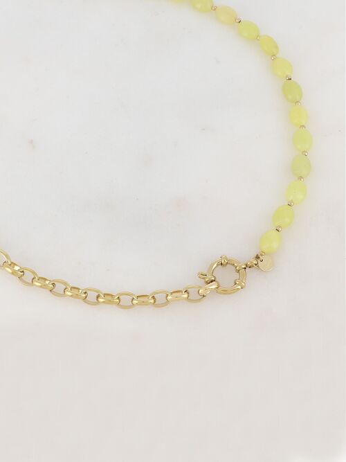 Collier Sorrentina - Doré Jade jaune