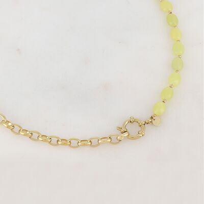 Sorrentina Necklace - Gold Yellow Jade